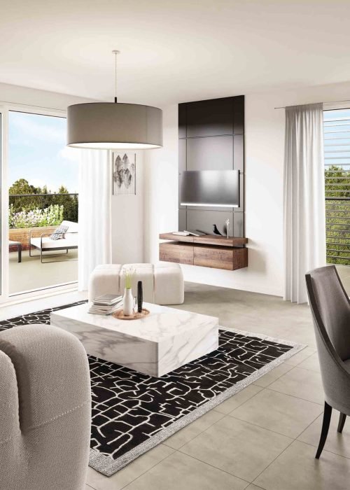 Appartement T3 lumineux avec extérieur – Villa des Arts, Nîmes Appartements 3 pièces spacieux, parfaits pour les jeunes familles ou couples.